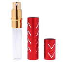 10ml Empty Glass Portable Perfume Fragrance Spray Bottle Atomizer Scent Refillable Travel Gift Collectable Red