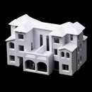 Plastic Craft Toy Outdoor Garden Decor Micro Landscape Decor Building Villa Mold 1:800 Scale