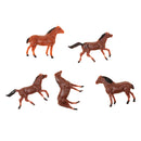 5PCS/SET Plastic Model Beach Scene Garden Landscape DIY Decor Pretend Play Fun Props Kids Children Toy Gift Big Horse