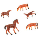 5PCS/SET Plastic Model Beach Scene Garden Landscape DIY Decor Pretend Play Fun Props Kids Children Toy Gift Small Horse