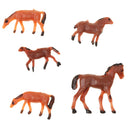 5PCS/SET Plastic Model Beach Scene Garden Landscape DIY Decor Pretend Play Fun Props Kids Children Toy Gift Small Horse