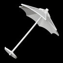 1:75 Scale Umbrella Shape Beach Scene Model Sand Table Micro Landscape Crafts Garden Decor Toy