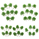 6 Pieces DIY Painted Model Trees Layout Train Landscape Railways Scenery Accessory 1:30 Scale