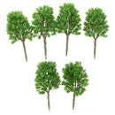 6 Pieces DIY Painted Model Trees Layout Train Landscape Railways Scenery Accessory 1:30 Scale