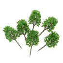 6 Pieces DIY Painted Model Trees Layout Train Landscape Railways Scenery Accessory 1:30 Scale