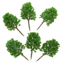 6 Pieces DIY Painted Model Trees Layout Train Landscape Railways Scenery Accessory 1:50 Scale