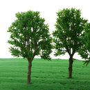 6 Pieces DIY Painted Model Trees Layout Train Landscape Railways Scenery Accessory 1:50 Scale