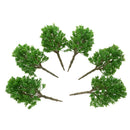6 Pieces DIY Painted Model Trees Layout Train Landscape Railways Scenery Accessory 1:50 Scale
