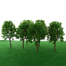 6 Pieces DIY Painted Model Trees Layout Train Landscape Railways Scenery Accessory 1:50 Scale