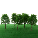 6 Pieces DIY Painted Model Trees Layout Train Landscape Railways Scenery Accessory 1:50 Scale