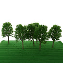 6 Pieces DIY Painted Model Trees Layout Train Landscape Railways Scenery Accessory 1:50 Scale