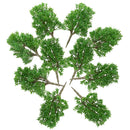 10 Pieces DIY Painted Model Trees Layout Train Landscape Railways Scenery Accessory 1:60 Scale