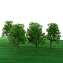 10 Pieces DIY Painted Model Trees Layout Train Landscape Railways Scenery Accessory 1:60 Scale