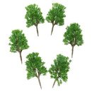 10 Pieces DIY Painted Model Trees Layout Train Landscape Railways Scenery Accessory 1:60 Scale