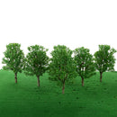 10 Pieces DIY Painted Model Trees Layout Train Landscape Railways Scenery Accessory 1:60 Scale