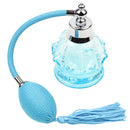 Women Girls Ladies 100ml Empty Refillable Travel Long Bulb Tassel Spray Perfume Bottle Blue