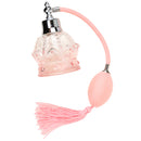 Women Girls Ladies 100ml Empty Refillable Travel Long Bulb Tassel Spray Perfume Bottle Pink