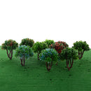 Pack of 10 Pieces Model Trees Layout Scenery Diorama Wargame 1:150 N Scale