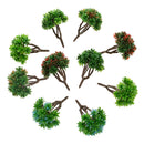 Pack of 10 Pieces Model Trees Layout Scenery Diorama Wargame 1:150 N Scale