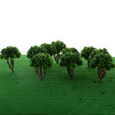 Pack of 10 Pieces Model Trees Layout Scenery Diorama Wargame 1:150 N Scale