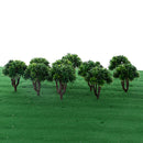 Pack of 10 Pieces Model Trees Layout Scenery Diorama Wargame 1:150 N Scale