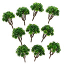 Pack of 10 Pieces Model Trees Layout Scenery Diorama Wargame 1:150 N Scale
