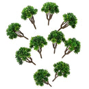 Pack of 10 Pieces Model Trees Layout Scenery Diorama Wargame 1:150 N Scale