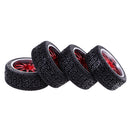 Pack of 4 Rubber Tyre Tyres Tires Wheel Rim Hex 12mm Fits for 1/10 RC Remote Controlled Racing Car 9087-8014