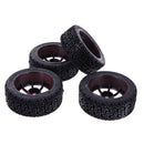 Pack of 4 Rubber Tyre Tyres Tires Wheel Rim Hex 12mm Fits for 1/10 RC Remote Controlled Racing Car 9087-8014