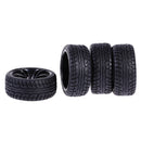 4 Pieces 64mm Rubber On Road Tyre Drift Tires Wheel Rim 12mm Hub for 1/10 HSP HPI RC Drifting Car Parts 9065-8003