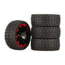 4 Pieces 64mm Rubber On Road Tyre Drift Tires Wheel Rim 12mm Hub for 1/10 HSP HPI RC Drifting Car Parts 601-8001