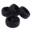 4 Pieces 64mm Rubber On Road Tyre Drift Tires Wheel Rim 12mm Hub for 1/10 HSP HPI RC Drifting Car Parts 601-8001