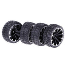4 Pieces 64mm Rubber On Road Tyre Drift Tires Wheel Rim 12mm Hub for 1/10 HSP HPI RC Drifting Car Parts 601B-6017