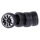 4 Pieces 64mm Rubber On Road Tyre Drift Tires Wheel Rim 12mm Hub for 1/10 HSP HPI RC Drifting Car Parts 601B-6017