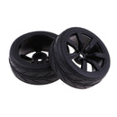 4 Pieces 64mm Rubber On Road Tyre Drift Tires Wheel Rim 12mm Hub for 1/10 HSP HPI RC Drifting Car Parts 702-6088