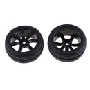 4 Pieces 64mm Rubber On Road Tyre Drift Tires Wheel Rim 12mm Hub for 1/10 HSP HPI RC Drifting Car Parts 702-6088