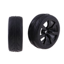 4 Pieces 64mm Rubber On Road Tyre Drift Tires Wheel Rim 12mm Hub for 1/10 HSP HPI RC Drifting Car Parts 702-6088