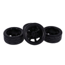 Pack of 4 Rubber Tyre Tyres Tires Wheel Rim Hex 12mm Fits for 1/10 RC Remote Controlled Racing Car 9047-6087