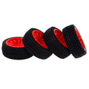 Pack of 4 Rubber Tyre Tyres Tires Wheel Rim Hex 12mm Fits for 1/10 RC Remote Controlled Racing Car 714-8005