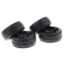 Pack of 4 Rubber Tyre Tyres Tires Wheel Rim Hex 12mm Fits for 1/10 RC Remote Controlled Racing Car 705-6081