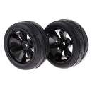 Pack of 4 Rubber Tyre Tyres Tires Wheel Rim Hex 12mm Fits for 1/10 RC Remote Controlled Racing Car 705-6081