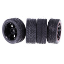 4 Pieces 64mm Rubber On Road Tyre Drift Tires Wheel Rim 12mm Hub for 1/10 HSP HPI RC Drifting Car Parts 9042-6089