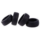 Pack of 4 Rubber Tyre Tyres Tires Wheel Rim Hex 12mm Fits for 1/10 RC Remote Controlled Racing Car 9077-6086
