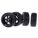 Pack of 4 Rubber Tyre Tyres Tires Wheel Rim Hex 12mm Fits for 1/10 RC Remote Controlled Racing Car 6030-6081