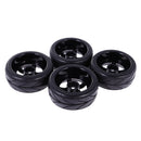 Pack of 4 Rubber Tyre Tyres Tires Wheel Rim Hex 12mm Fits for 1/10 RC Remote Controlled Racing Car 6030-6081