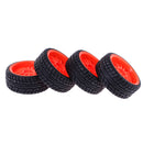 Pack of 4 Rubber Tyre Tyres Tires Wheel Rim Hex 12mm Fits for 1/10 RC Remote Controlled Racing Car 6031R-8003
