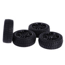 Pack of 4 Rubber Tyre Tyres Tires Wheel Rim Hex 12mm Fits for 1/10 RC Remote Controlled Racing Car 9065-8005
