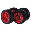 Pack of 4 Rubber Tyre Tyres Tires Wheel Rim Hex 12mm Fits for 1/10 RC Remote Controlled Racing Car 6001-8014