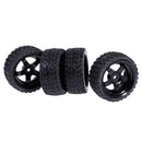 Pack of 4 Rubber Tyre Tyres Tires Wheel Rim Hex 12mm Fits for 1/10 RC Remote Controlled Racing Car 6030-6017