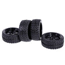 Pack of 4 Rubber Tyre Tyres Tires Wheel Rim Hex 12mm Fits for 1/10 RC Remote Controlled Racing Car 6030-6017